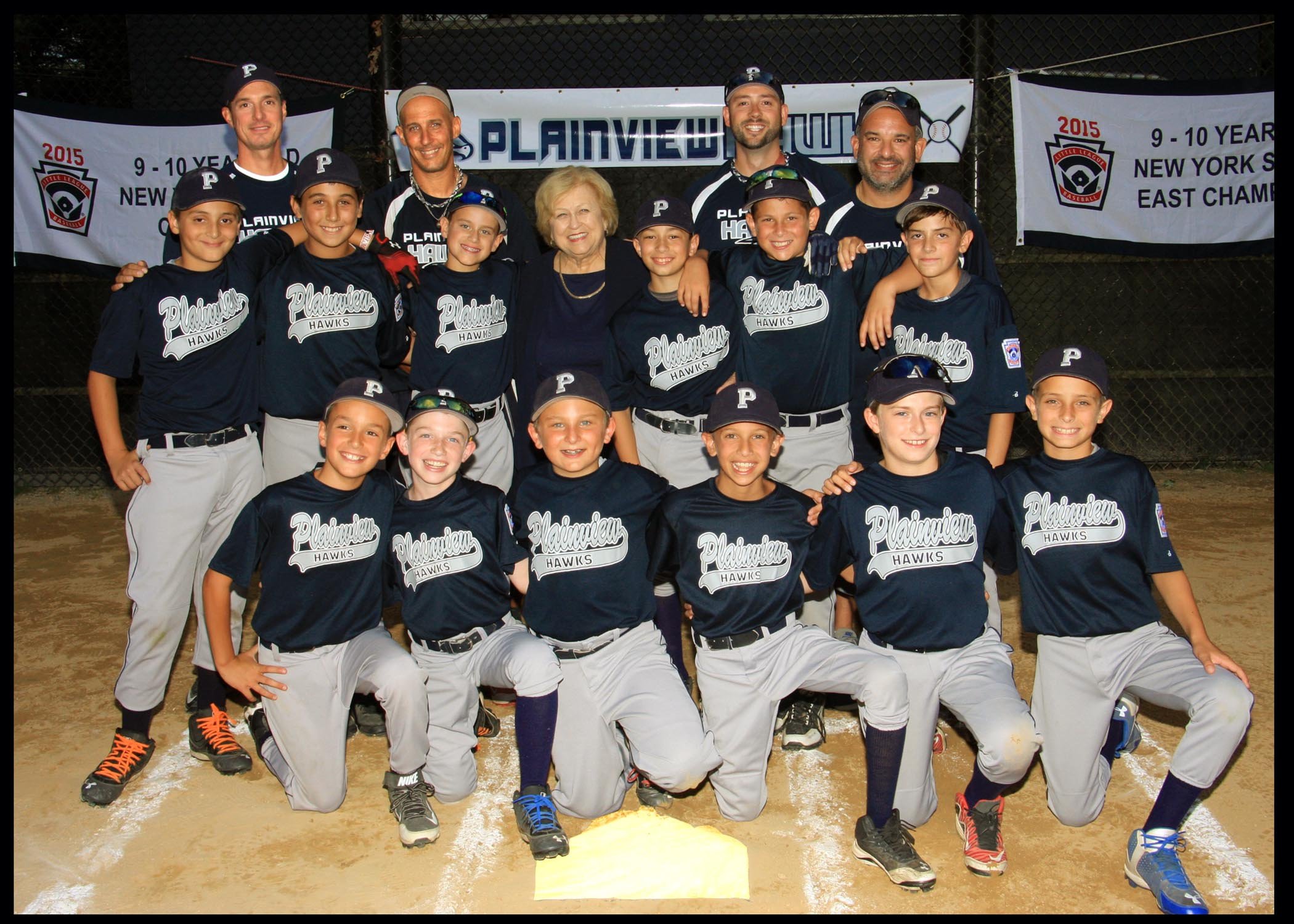 Legislator Jacobs Congratulates Plainview Hawks Little League Team